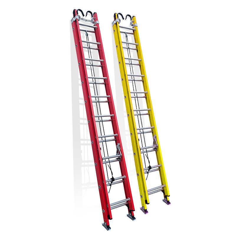 绝缘梯子玻璃纤维钢电工升降梯子消防梯子伸缩梯工程两联直梯