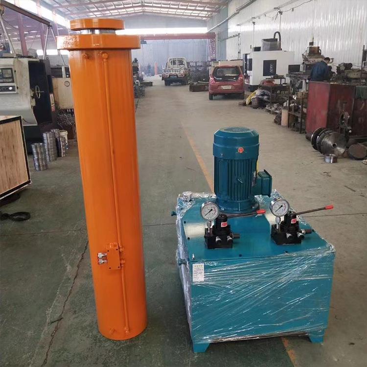 聚仁立式卧式顶管机小型水泥管电动设备液压顶管机千斤顶机器