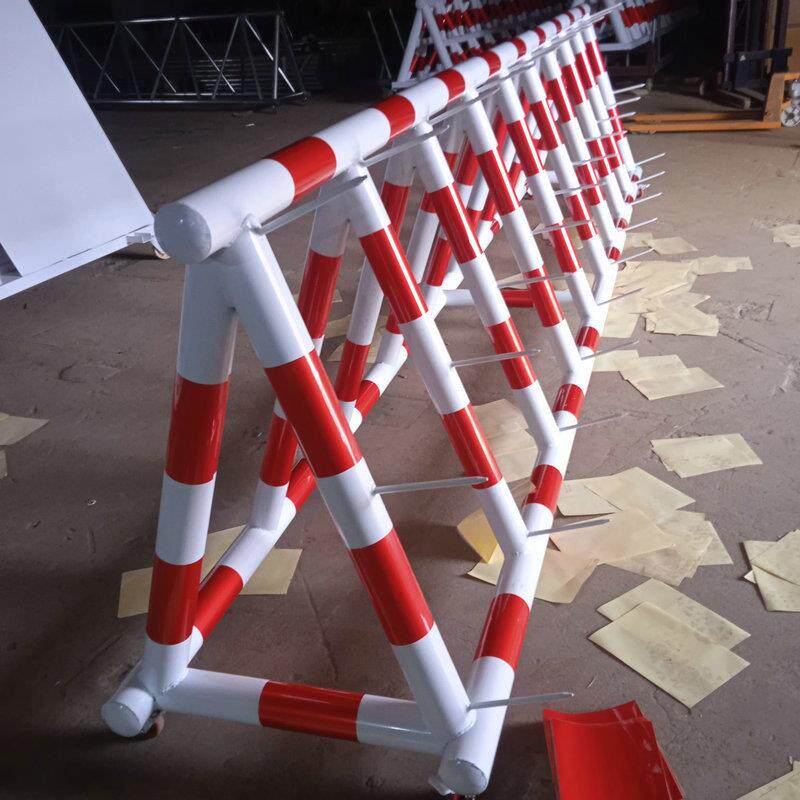 电动拒马学校单位门口移动防撞护栏防冲撞拒马路障隔离墩可移