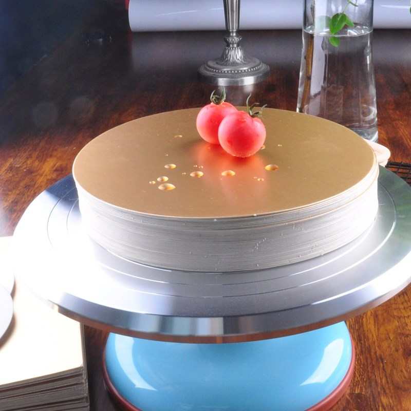 厂家直销200mm金色.银色圆形蛋糕纸垫 蛋糕纸盘 蛋糕纸托 西点包