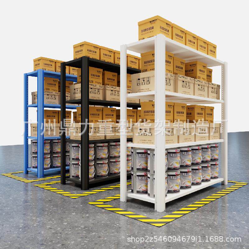 货架置物架多层仓库储物架中型重型加厚库房家用铁架子展示架