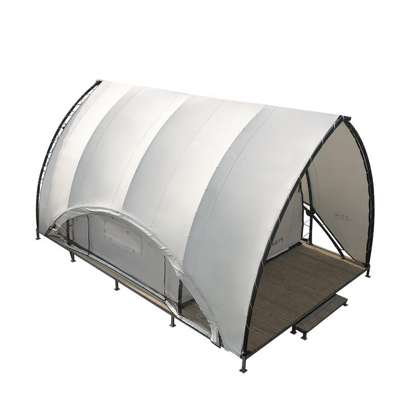 帆船帐篷酒店户外营地民宿野奢帐篷沙滩海边住宿钢结构形帐篷