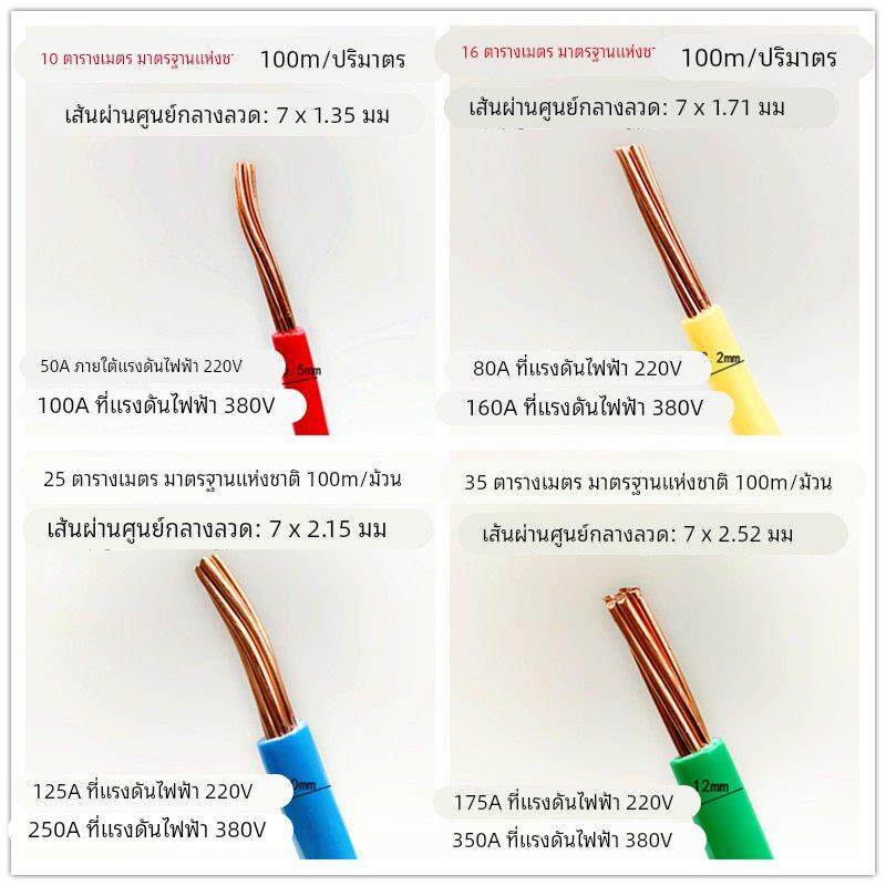 包邮国标BV10平方铜芯线7芯1*10黄绿双色接地单芯铜线硬电线电缆