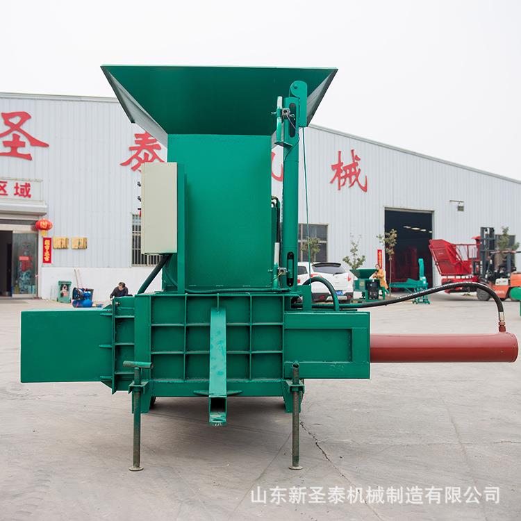 套袋打包机自动压缩成型方包机报价卧式蒜皮打包机