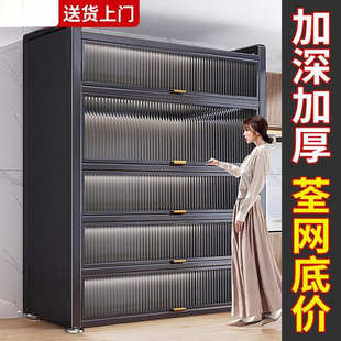 厨房置物架多层收纳碗柜子微波炉家用多功能带门橱柜储物柜餐边柜