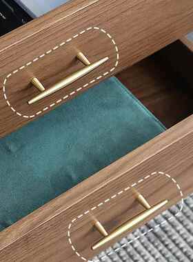 北美黑胡桃木电视立边柜客收厅实木轻奢柜边柜柜储物纳柜92913中