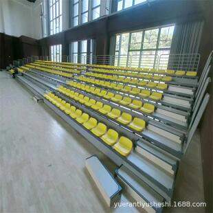 新款直销户外室内伸缩看台电动手动移动固定吹塑看椅体育场影剧院