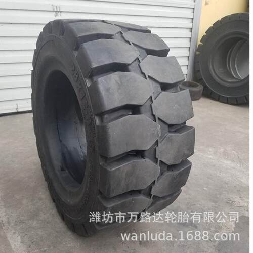 28x12.5-15轮胎 叉车充气成套实心工业轮胎