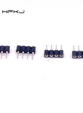 厂家批发2.54mm间距1*4P圆孔排母LED专用连接器RGB灯条连接器4p母