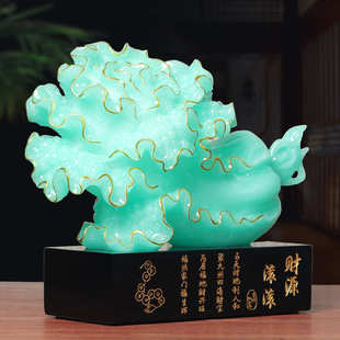 厂家直供玉白菜摆件招财百财摆件客厅书房家居开业店铺礼品工艺品