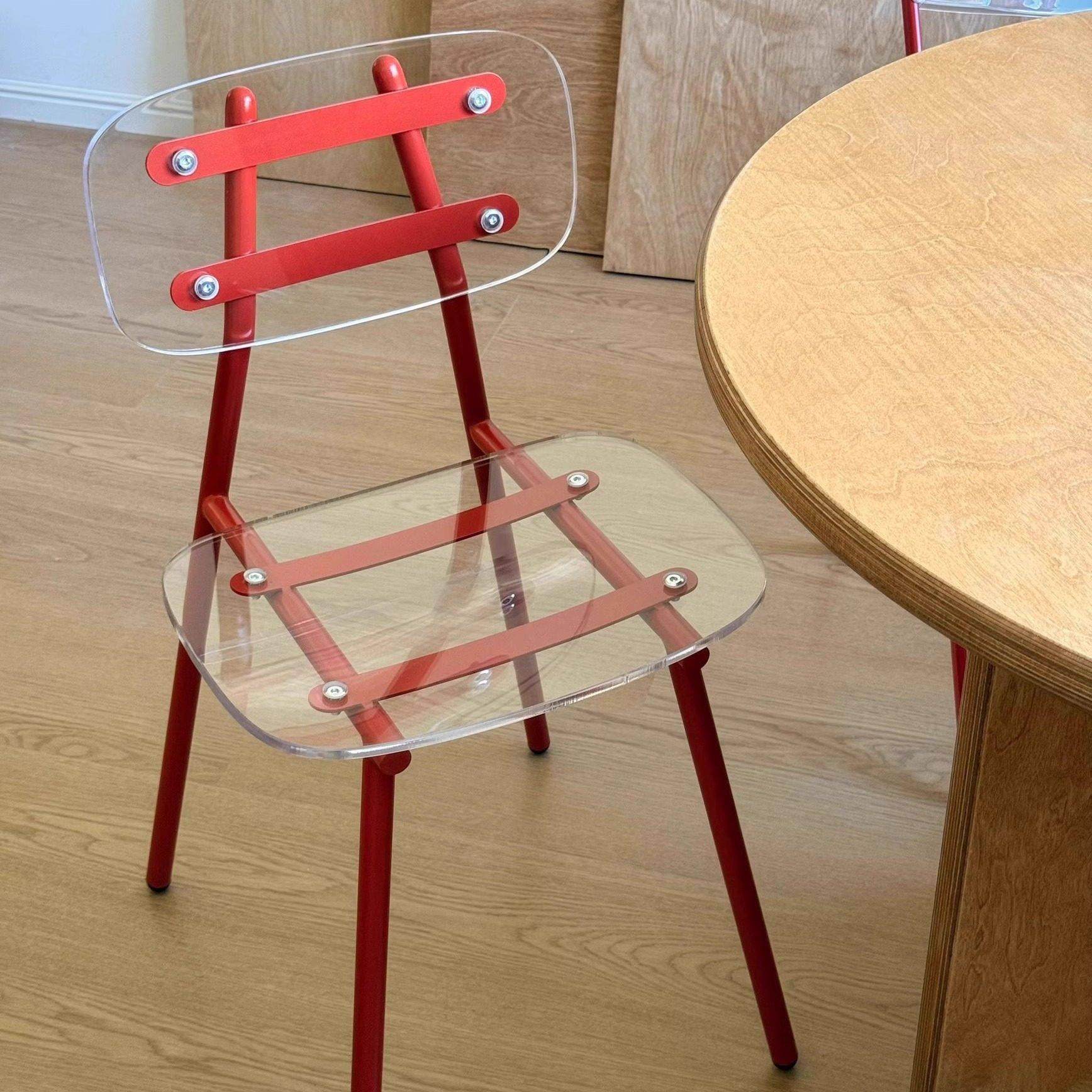 包豪斯ins餐椅家用靠背椅压克力透明吧凳椅网红奶茶店设计师餐凳,住宅家具,家用高脚椅,淘宝优惠券,粉丝福利购,淘宝优惠卷