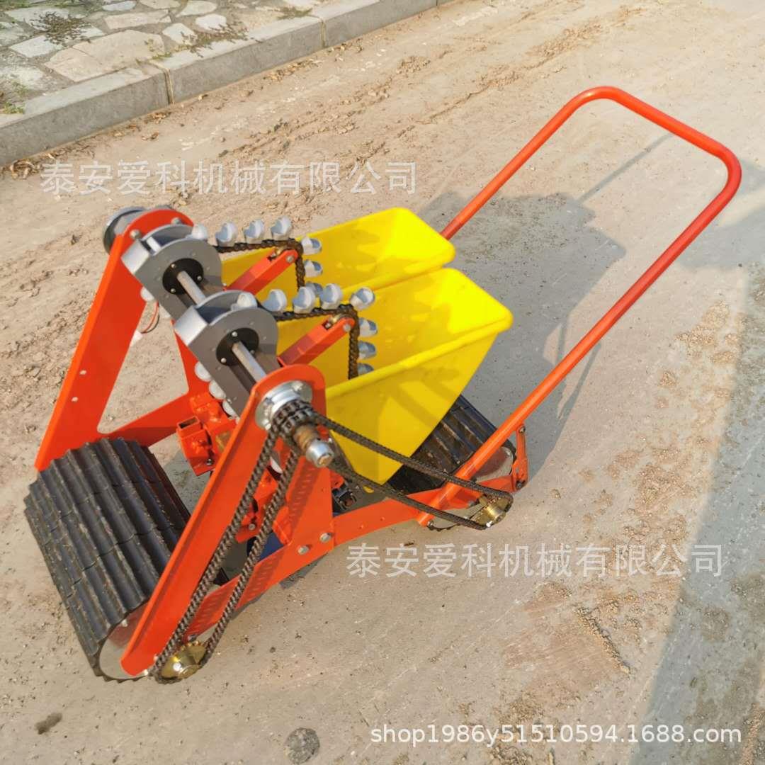 大量出口小型大蒜播种机行距株距可定做新款电动单行双行3行