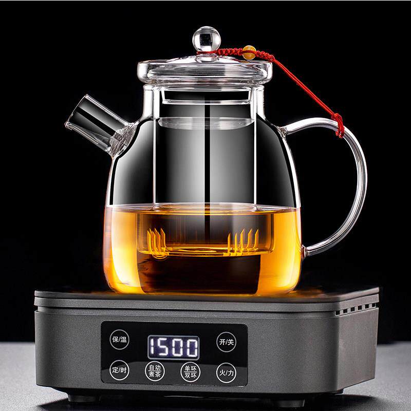耐热玻璃壶烧水壶黑晶炉明火加热泡茶壶过滤花茶壶燕窝炖盅煮茶壶