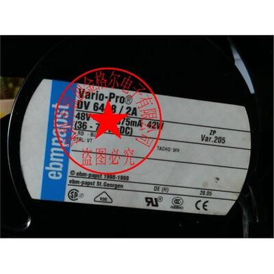 DV6448/2A-204 -208 48V 875MA 42W47W 德国进口进口风扇