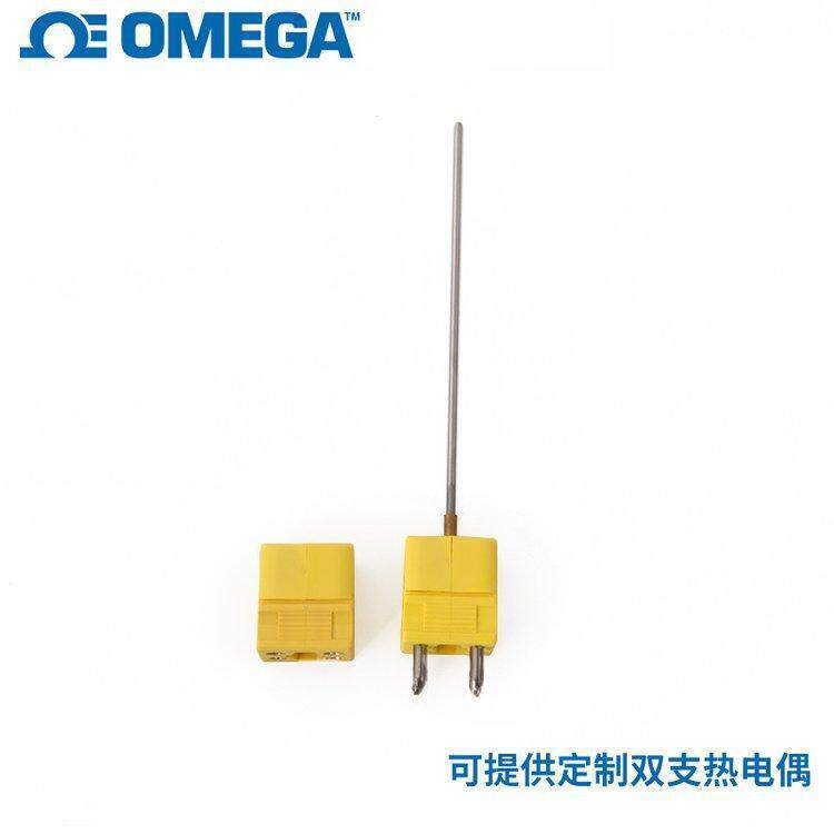 OMEGA连接器快速插拔KMQXL SCASS SCAXL耐高温铠装热电偶K型T型J