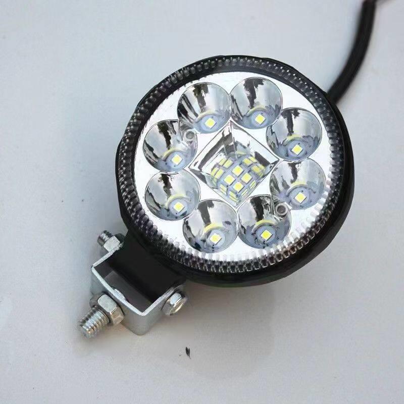 电动车灯led强光超亮摩托车射灯三轮车前转向灯12v80v通用自装灯