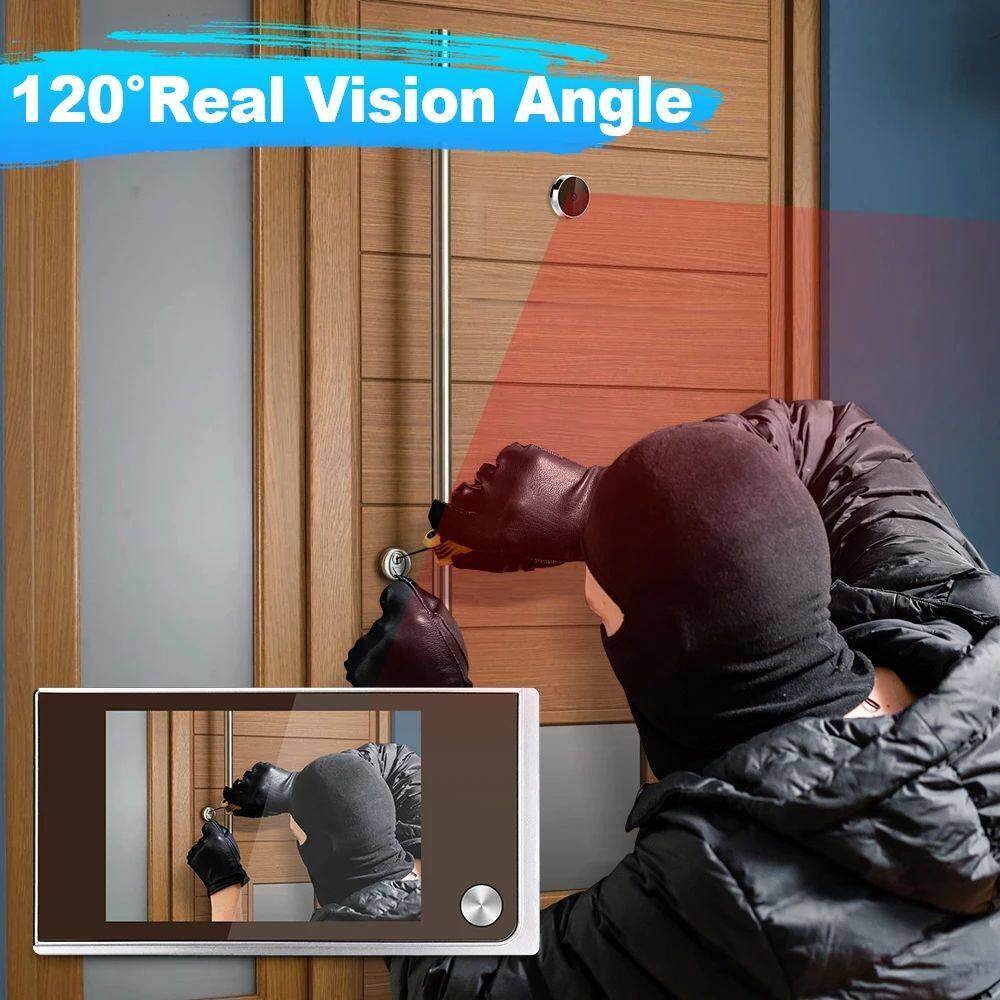 Awapow 3.5 Inch Doorbell Peephole Viewer Digital Door Camera