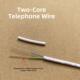 国标无氧铜电话线2芯4芯纯铜电话线二芯四芯座机信号线100米200米