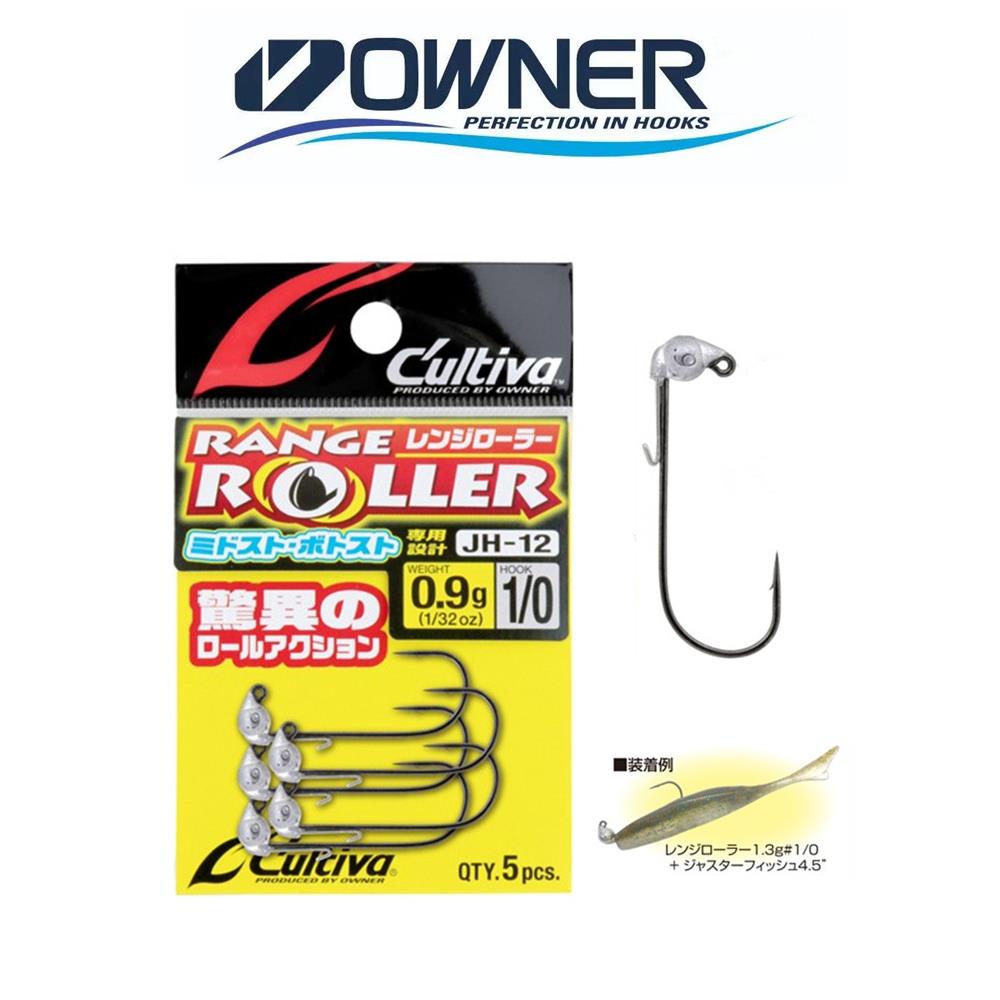 日本欧娜OWNER摇摆铅头钩路亚钩鲈鱼软虫蠕虫假饵钩JH12欧娜12338