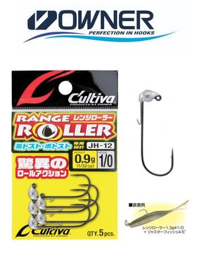 日本欧娜OWNER摇摆铅头钩路亚钩鲈鱼软虫蠕虫假饵钩JH12欧娜12338