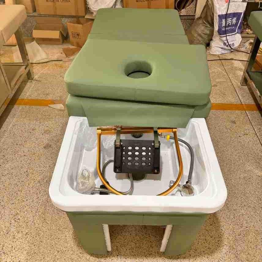 头疗洗头床养发馆恒温熏蒸水循环理发店专用按摩采耳床储水洗头床