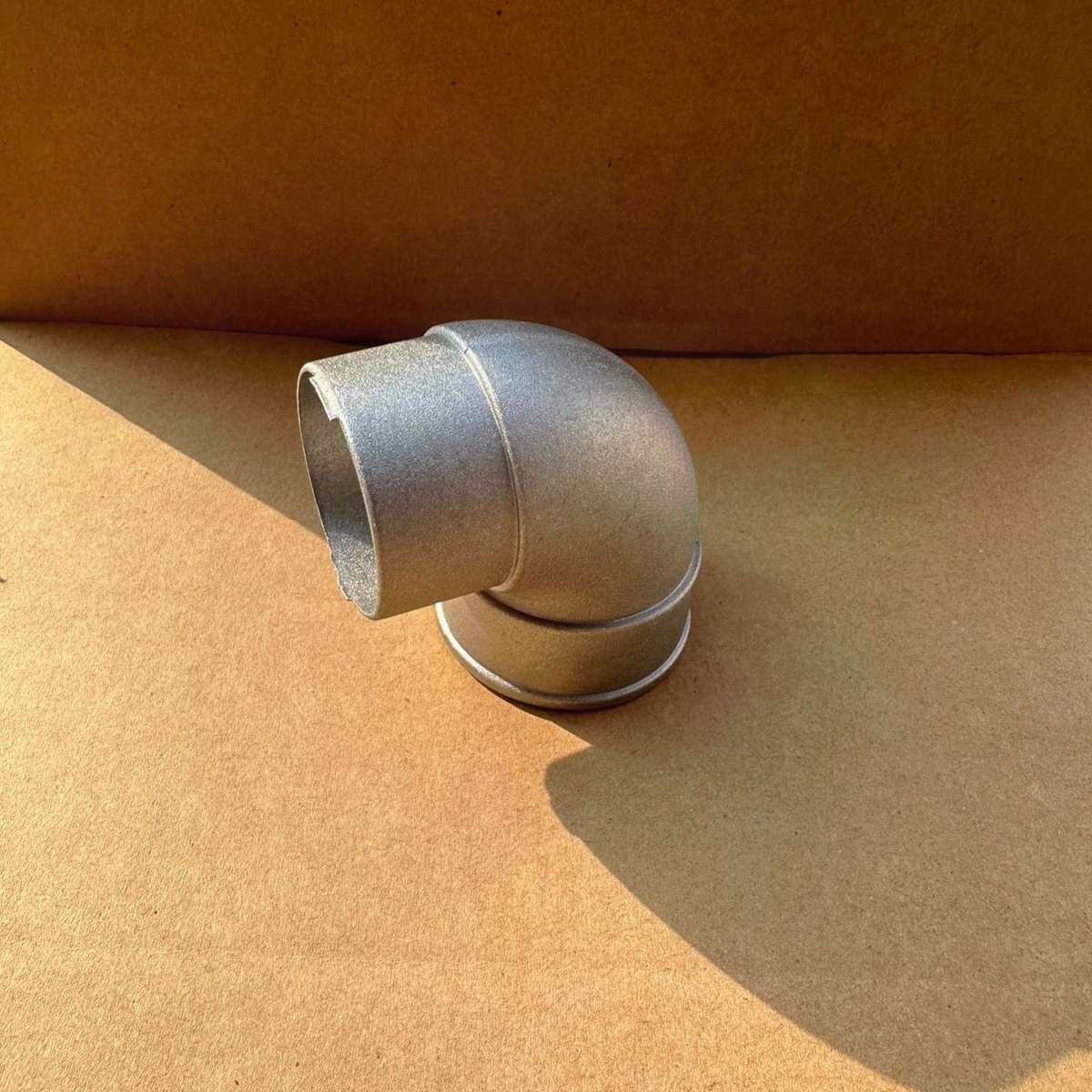 铝合金50 70 75弯头65 90度圆管转弯接头落水管变向引流雨棚扶手