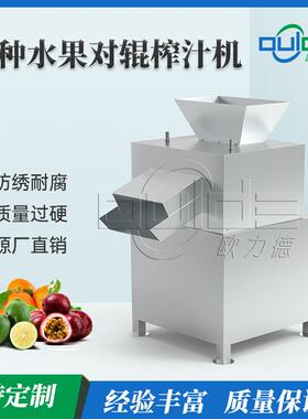工厂直发全自动商用DGJ不锈钢各种水果榨汁机橙橘去皮对辊榨汁机