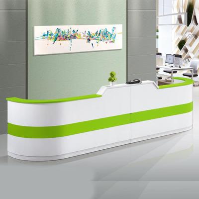 烤漆大型前台桌公司办公接待台现代迎宾台收银台服务咨询台3220