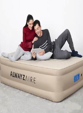 百适乐BESTWAY69037双人加大布面充气床内置欧规智能电动充