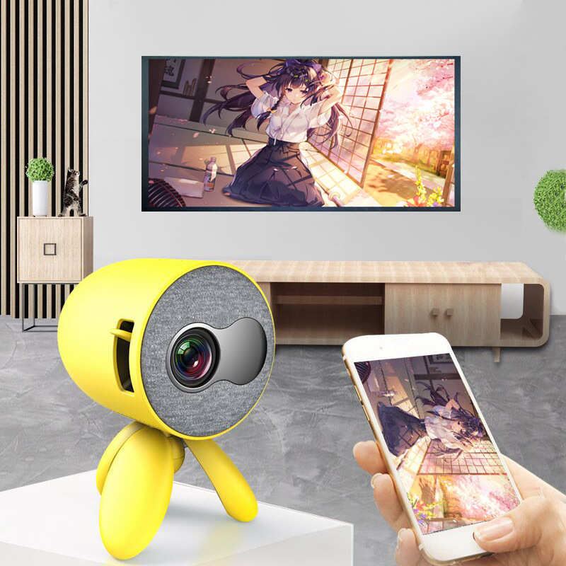 新款YG220手机无线迷你投影仪家用高清1080P便携式小型儿童投影机