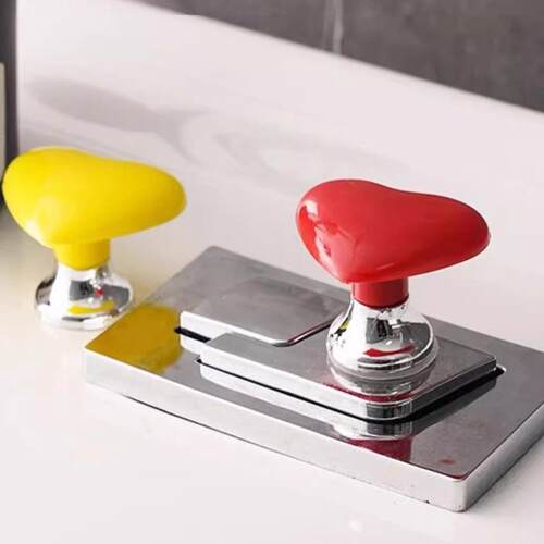 Creative Heart-Shaped Toilet Presser, Colorful Love Heart Fl