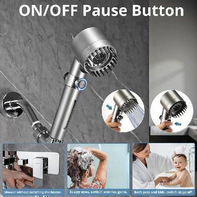 High Pressure Shower Head With Hard Water Filter, Hand-Held