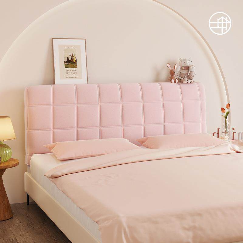 新款弹力床头罩简约风纯色通用床头保护套通用夹棉复合防尘罩包邮