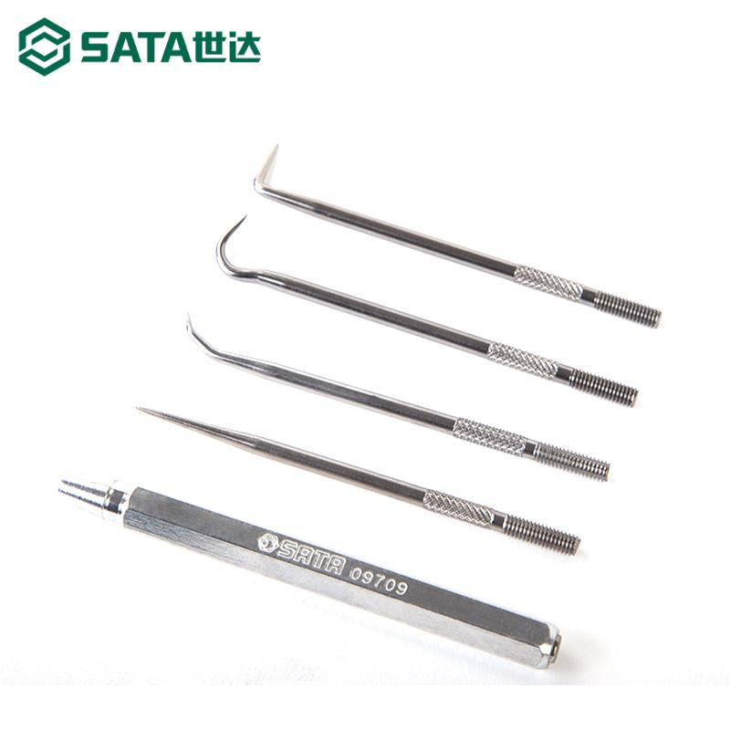 5件密封圈挑钩组套汽修油封取出器O型圈密封垫起子工具09709