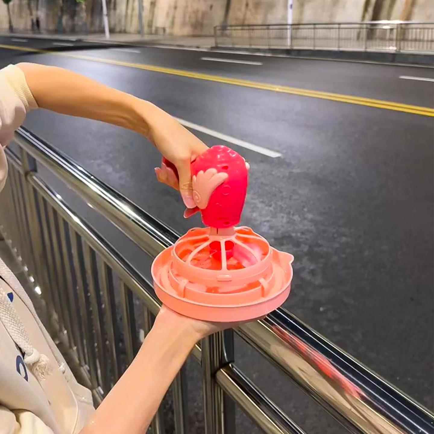 天使泡泡机儿童手持大孔泡中泡玩具婴幼儿无毒泡泡液全自动2025新