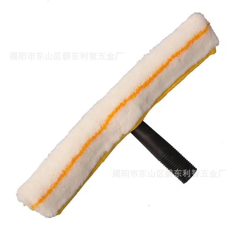 涂水器毛头布套35CM加厚型纤维涂水器魔术扣擦玻璃工具T架毛头