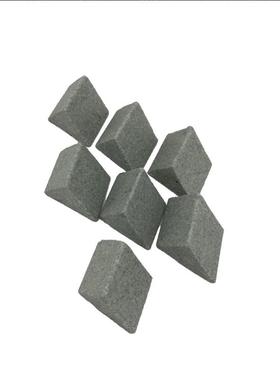 棕刚玉正三角磨料粗抛力滚抛磨块研磨ZVC石去毛刺切斜削强