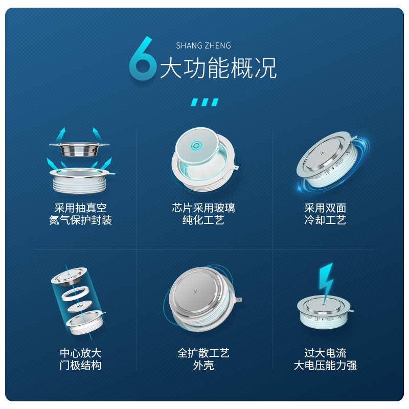 上海上整平板式KS可控硅200A300A800A500A1600V双向晶闸管大功率