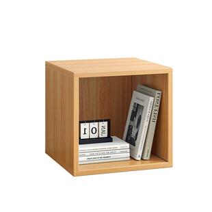 桌面书架实木书桌上置物架桌面收纳自由组合的格子书柜小型单层飘