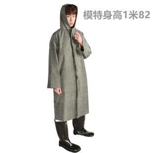 劳保连体雨衣 正品 抗洪抢险帆布大褂橡胶雨衣87老式 耐酸碱带袖 长款