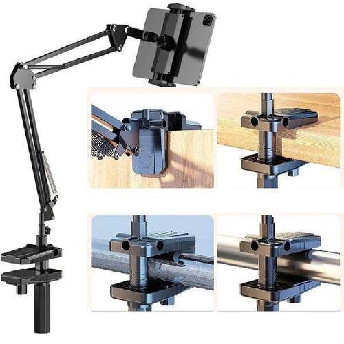 Mobile Phone Stand Foldable Phone Clamp Clip Flexible Arm