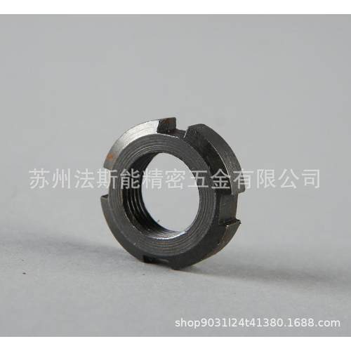 开槽圆螺母槽止螺母GBODG810/GB退128轴承锁紧M10小圆四螺母法斯