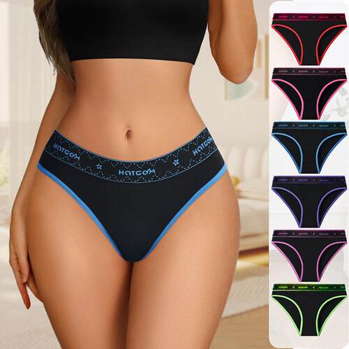 Women Colorblock Panty Comfy Breathable Knicker Daily Wear
