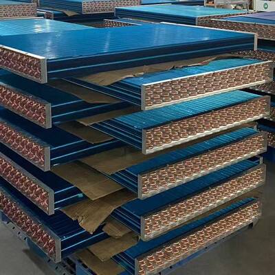 工厂生产7或9.52铜管亲水铝翅片换热器冷凝器蒸发器