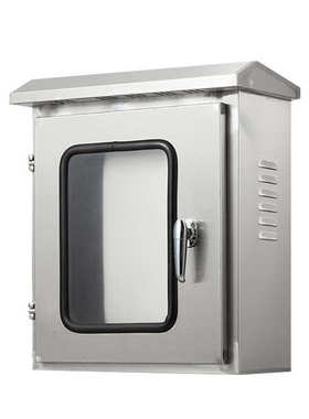 箱防水外壳门 定制304 箱壳体电配电ip30双层电不锈钢外壳户外箱