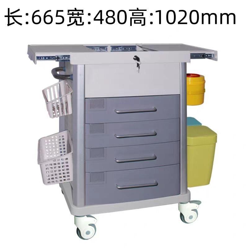 钢塑铝abs抢救车护理急救车送药车发药推车医用麻醉车输液换药车