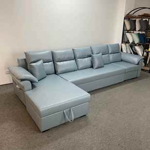 工厂发科.技布加长款 365米厅折客叠多功能直贵妃位储物沙99325发