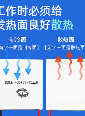 高温差半导体制冷片HTEC(40*40)车载冰箱除湿机制冷芯片