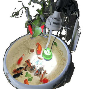 鱼缸爆藻灯LED光谱水草补光灯螺口家用聚光用雨林水族草缸仿太阳