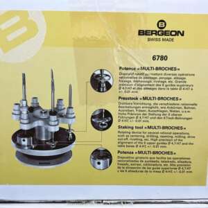 修表工具 瑞士博格 BERGEON 6780 表撞 中心定位 钻孔